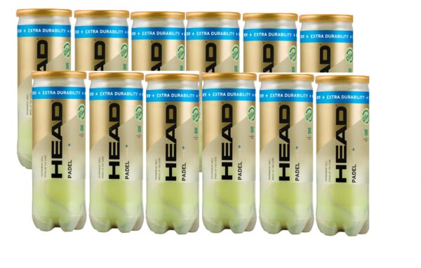 HEAD PADEL PRO S+ BALLS 12 tubes