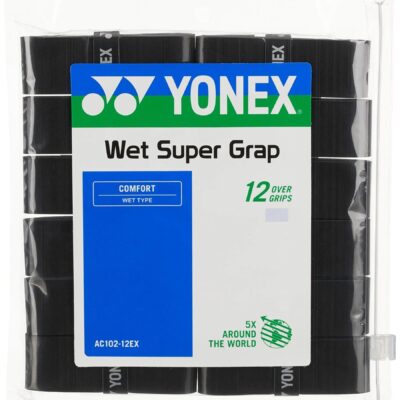 YONEX WET SUPER GRAP 12PCS BLK